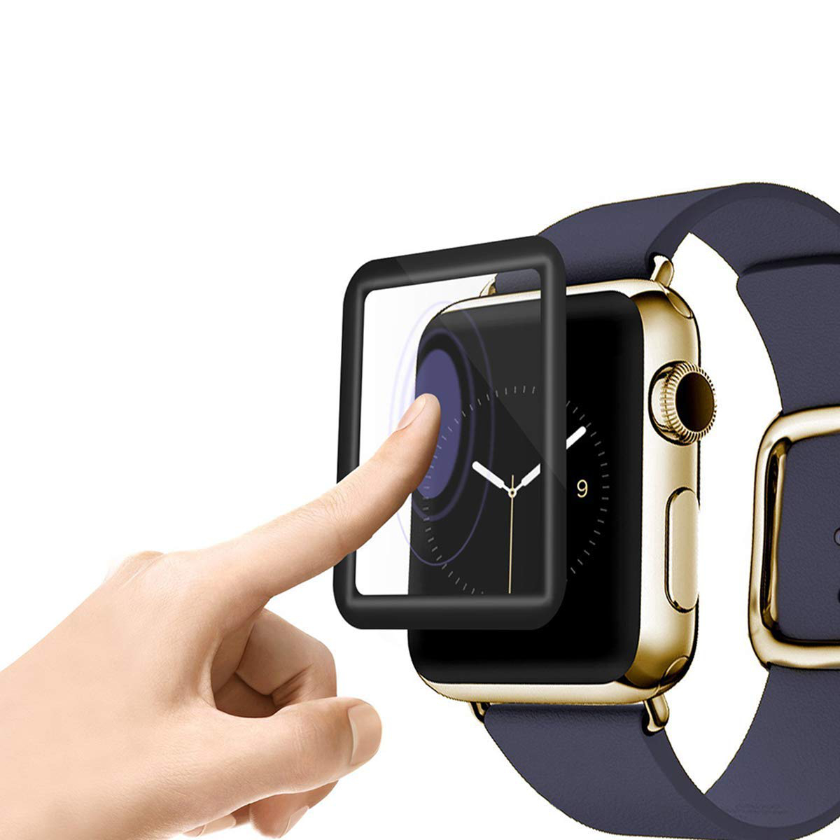 Find Bakeey 3D Curved Edge Tempered Glass Screen Protector For Apple Watch Series 4 Apple Series 5 40mm/44mm for Sale on Gipsybee.com with cryptocurrencies