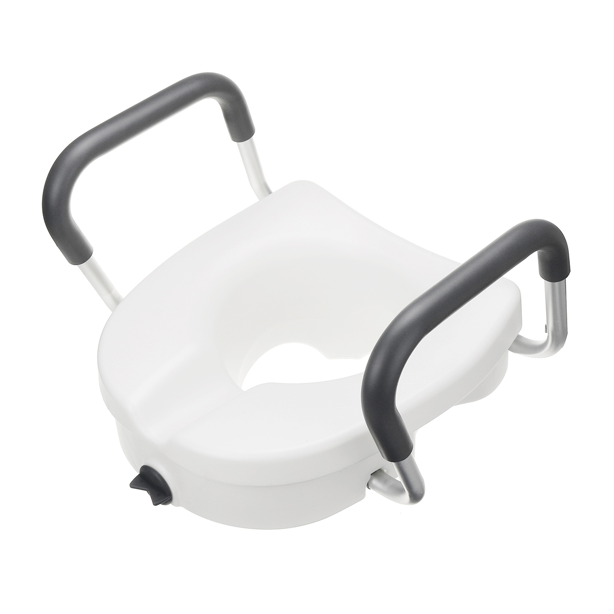Removable Raised Toilet Seat With Arms Handles Padded Disability Aid Elderly Supports 7