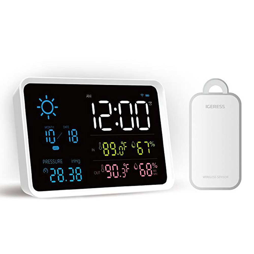 

YUIHome Indoor Outdoor Digital Weather Station Temperature And Humidity Display Atmospheric Pressure Weather Forecast Alarm Clock from Xiaomi Youpin