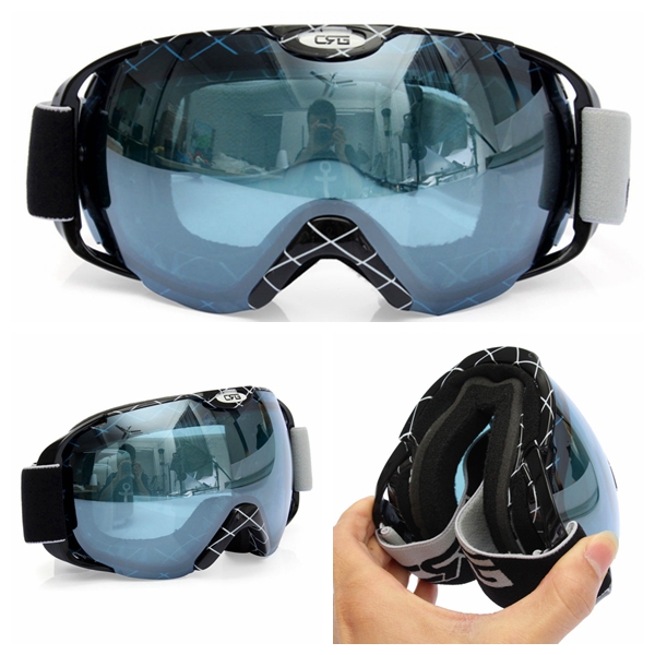 

Motorcycle Racing Anti Fog Goggles UV Dual Lens Snowboard Ski Goggles