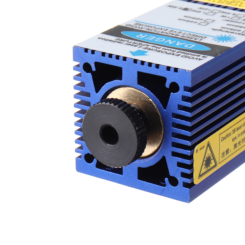 2500mW Blue Laser Module 3-Pin DIY Laser Engraving Module Fits 3018 CNC Router 19