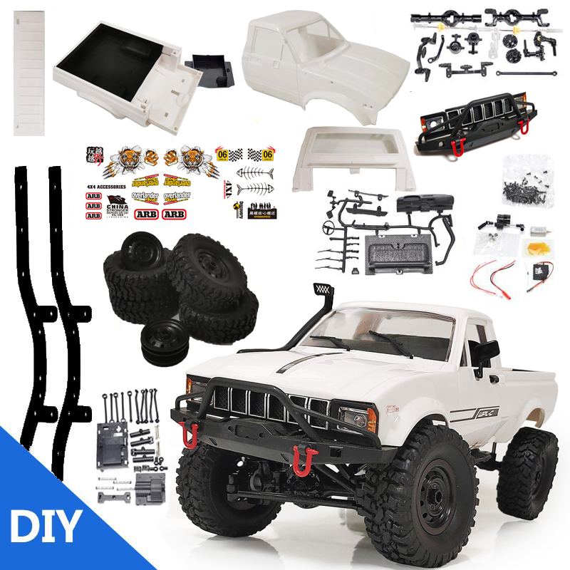WPL C24 1:16 4WD 2.4G 2CH Military Truck Buggy Crawler Off Road RC Car RTR KIT 