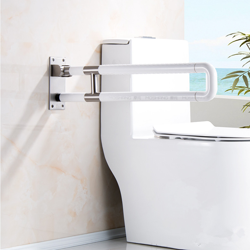 

60cm/75cm Length Toilet Bathroom Grab Bar Elderly Disability Handrail Washing Room Safety Handrail