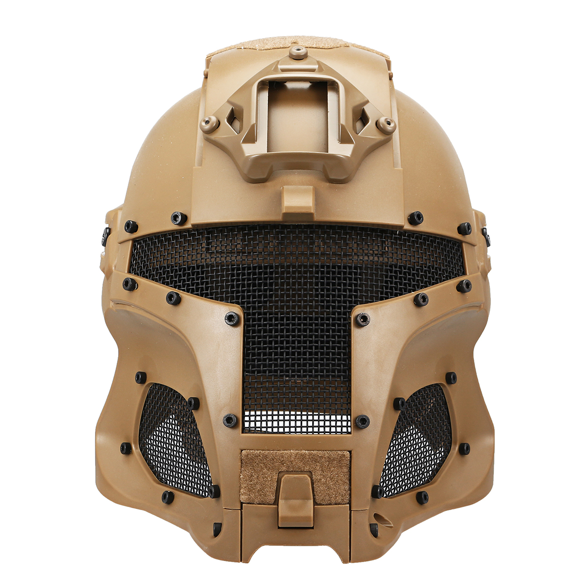 

WoSporT Full Face Steel Mesh Helmet Shield Medieval Iron Warrior Tactical Outdoor Retro Motorcycle