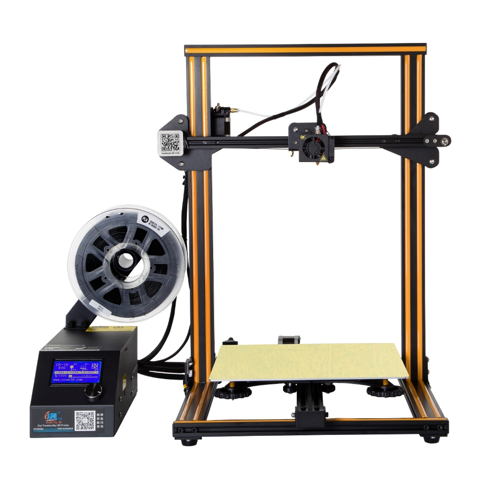 Creality 3D® CR-10 DIY 3D Printer Kit 300*300*400mm Printing Size 1.75mm 0.4mm Nozzle 11