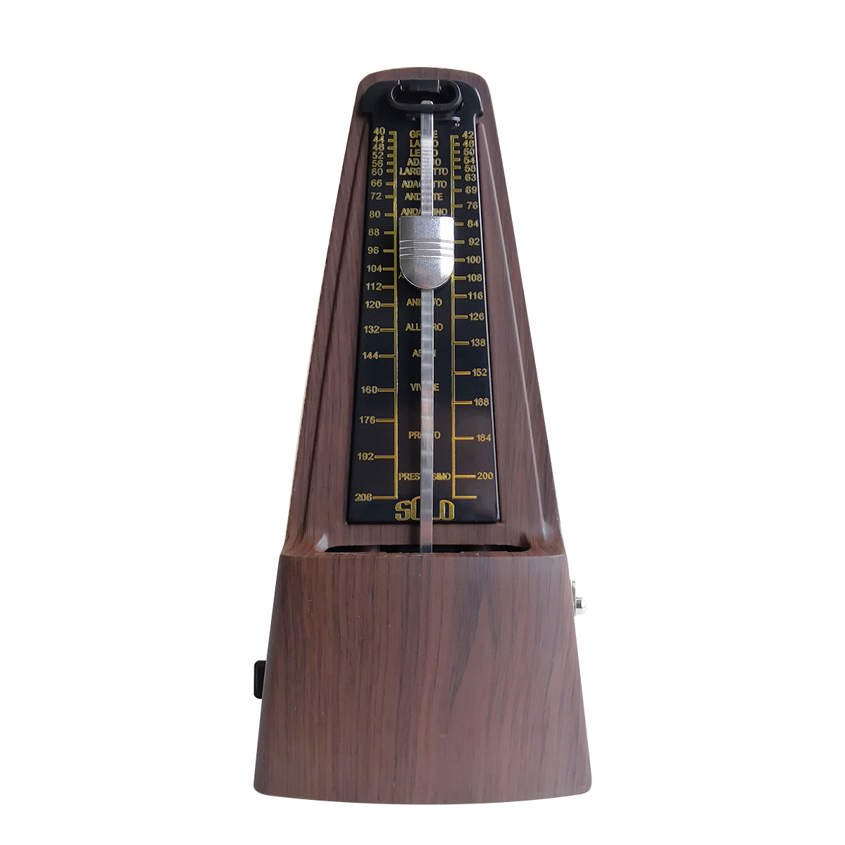 

SOLO Flat Head Redwood Machinery Metronome for Piano Guitar Drum Violin Guzheng Musical Instrument