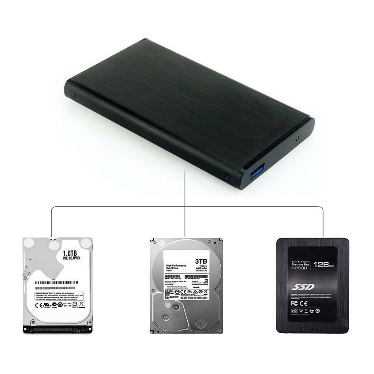 Find ZZUC 2 5 inch SSD HDD Enclosure USB3 0 to SATA Aluminum Alloy Mechanical Solid State Hard Drive Case Box Hard Drive Disk Enclosure for Windows Mac Linux for Sale on Gipsybee.com with cryptocurrencies