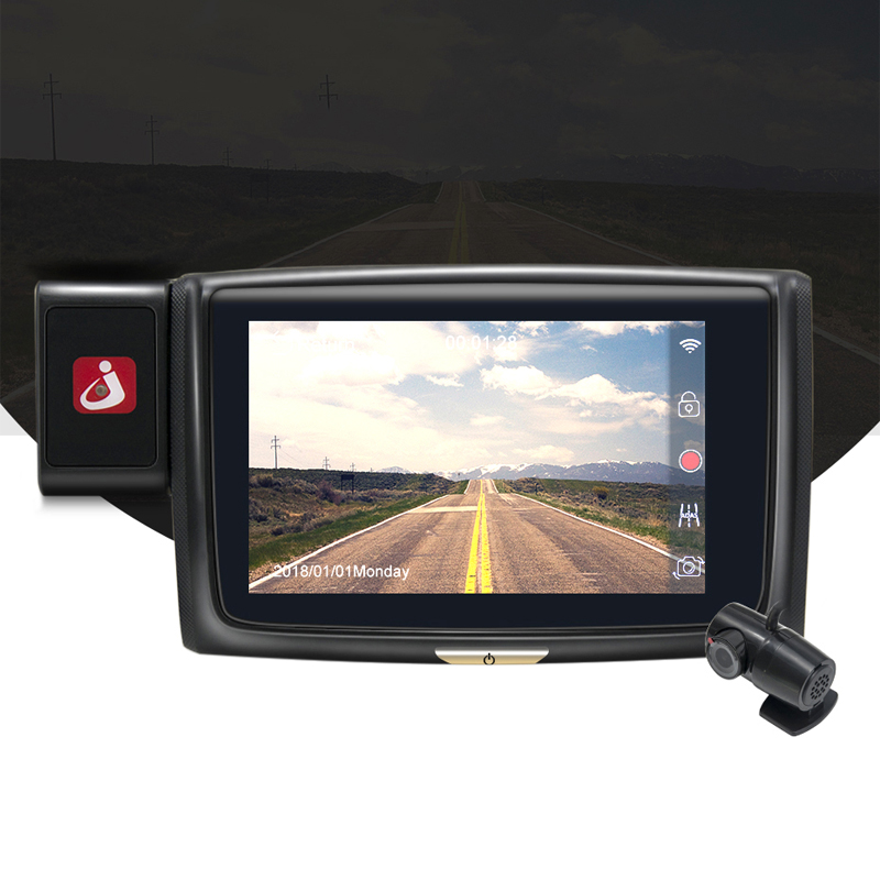

Junsun S660 4 дюймов FHD 1080P Двойной Объектив WiFi GPS ADAS Ночного видения G Датчик Авто Видеорегистратор