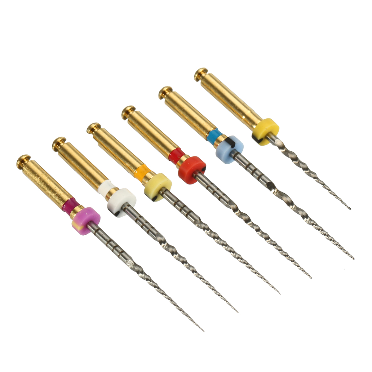 

6pc Dental Heat Activated Niti Endodontic Root Canal File