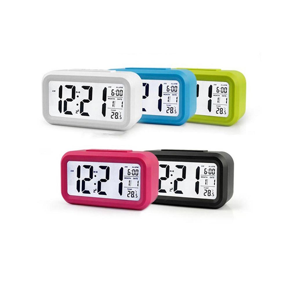 

Large LED Digital Alarm Clock Backlight Snooze Mute Calendar Desktop Electronic Bcaklight Table Clocks Desktop Clock