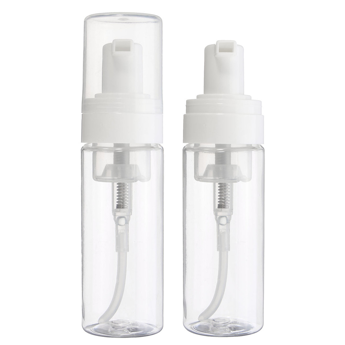 

1pc 50ml Empty Transparent Refilliable Bottles Perfume Lotion Spray Shampoo Pump Dispenser