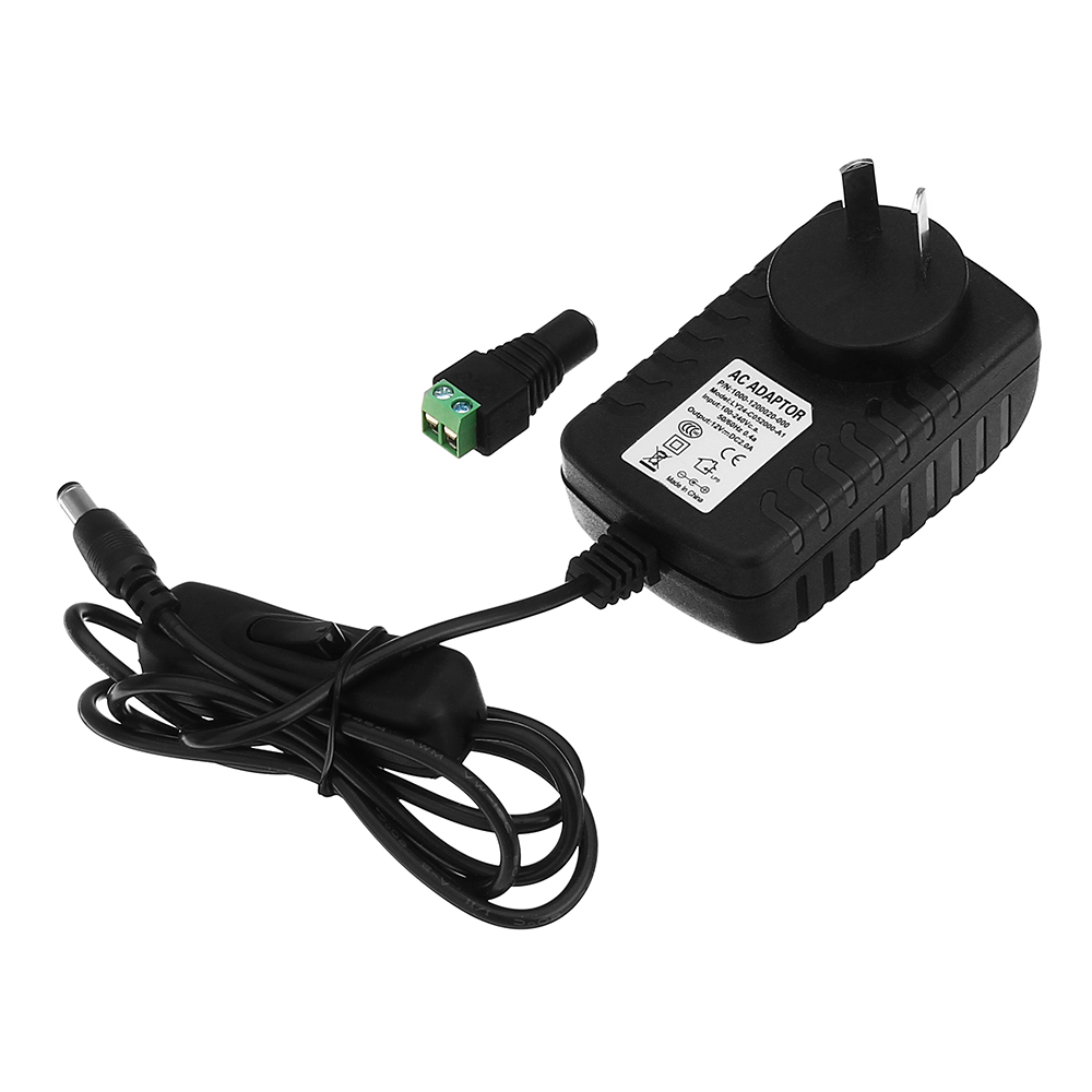 Find AC85 265V to DC12V 2A 24W Power Supply Adapter with Switch for LED Strip Light for Sale on Gipsybee.com with cryptocurrencies