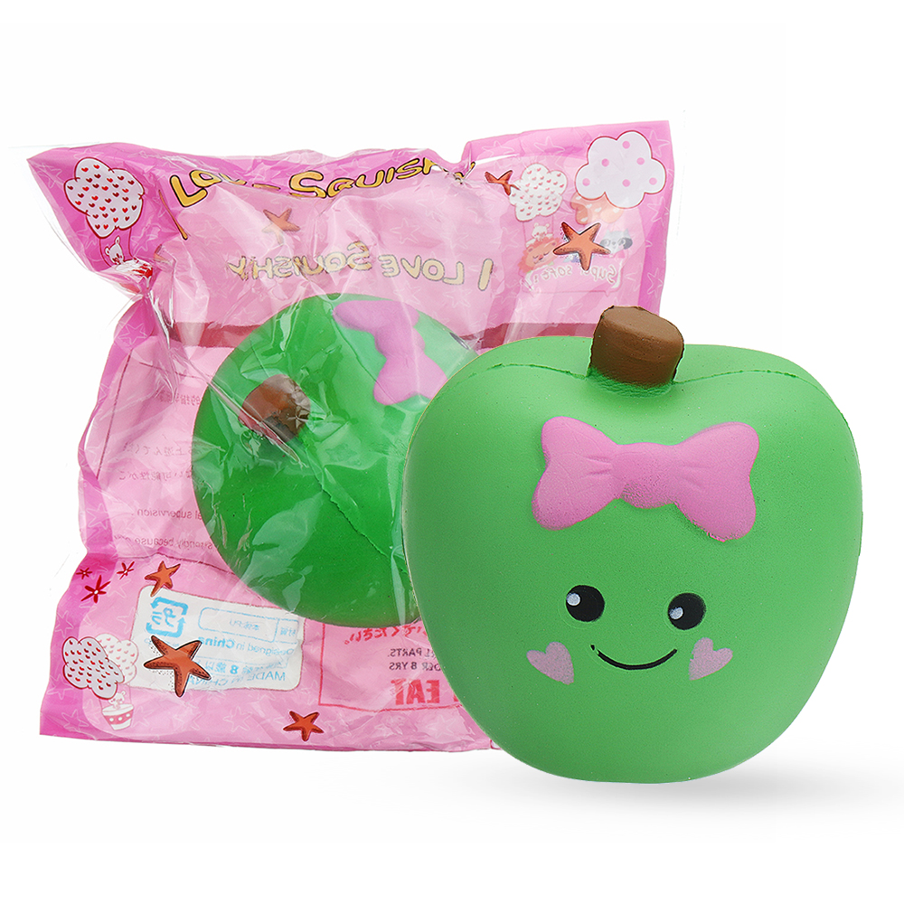 

Симпатичное выражение Apple Squishy 10 * 11 * 7CM Slow Rising Soft Коллекция подарков для игрушек с упаковкой