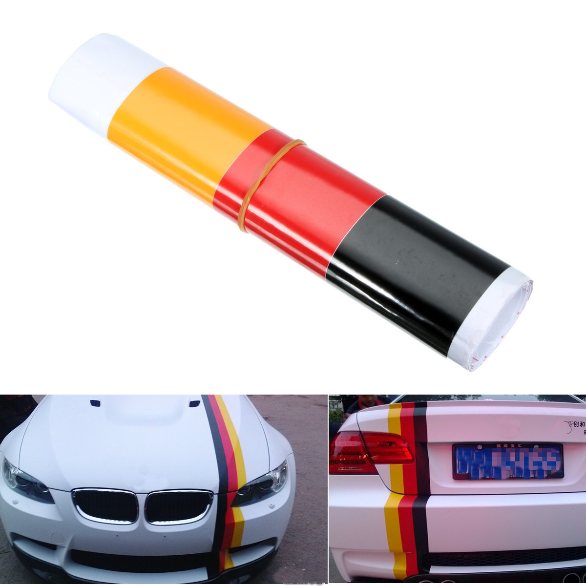 

Немецкий флаг стиль авто автомобиль бампер полосы стикер стикеры автомобиля винила