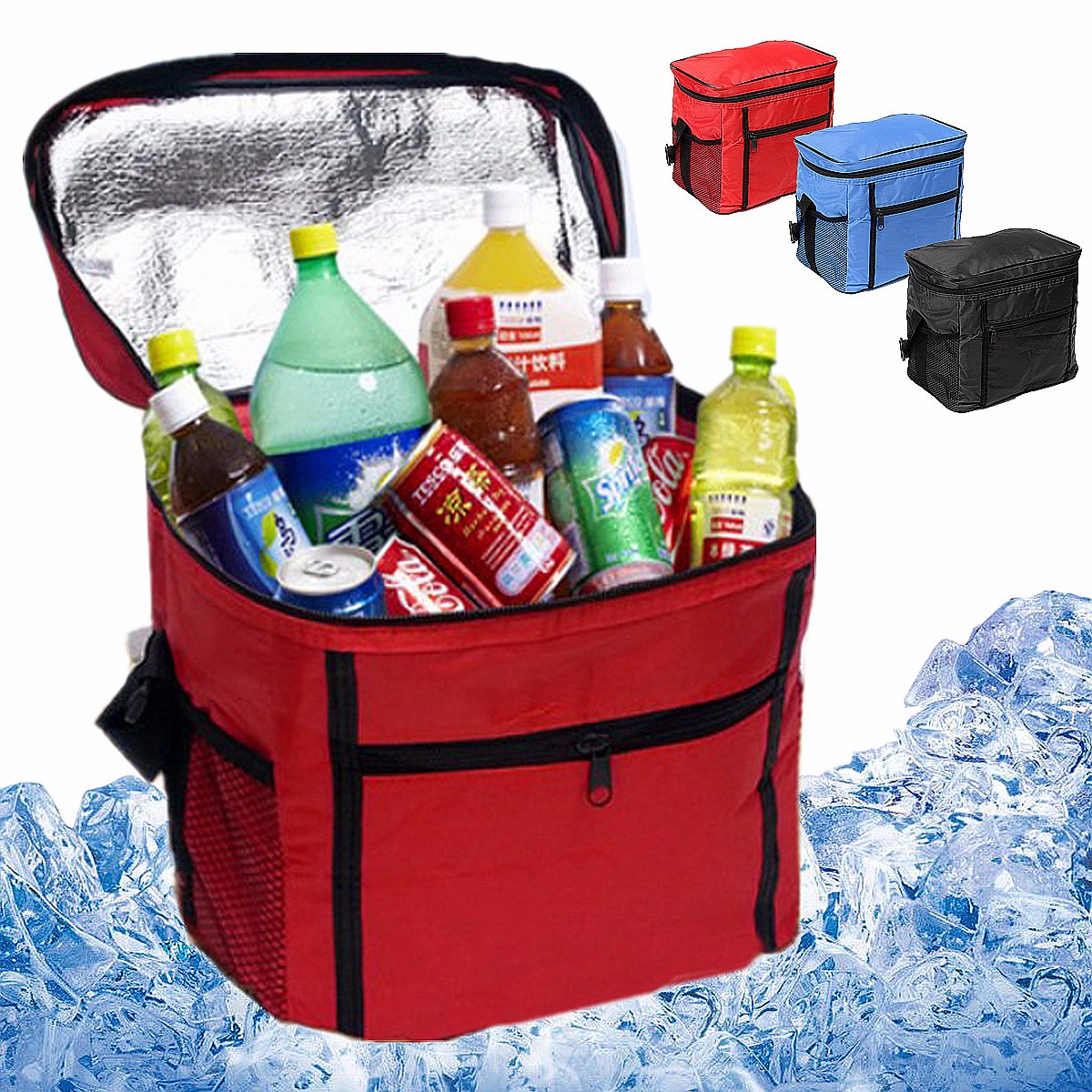 

IPRee® Portable Oxford Thermal Cooler Insulated Tote Waterproof Picnic Lunch Food Ice Bag