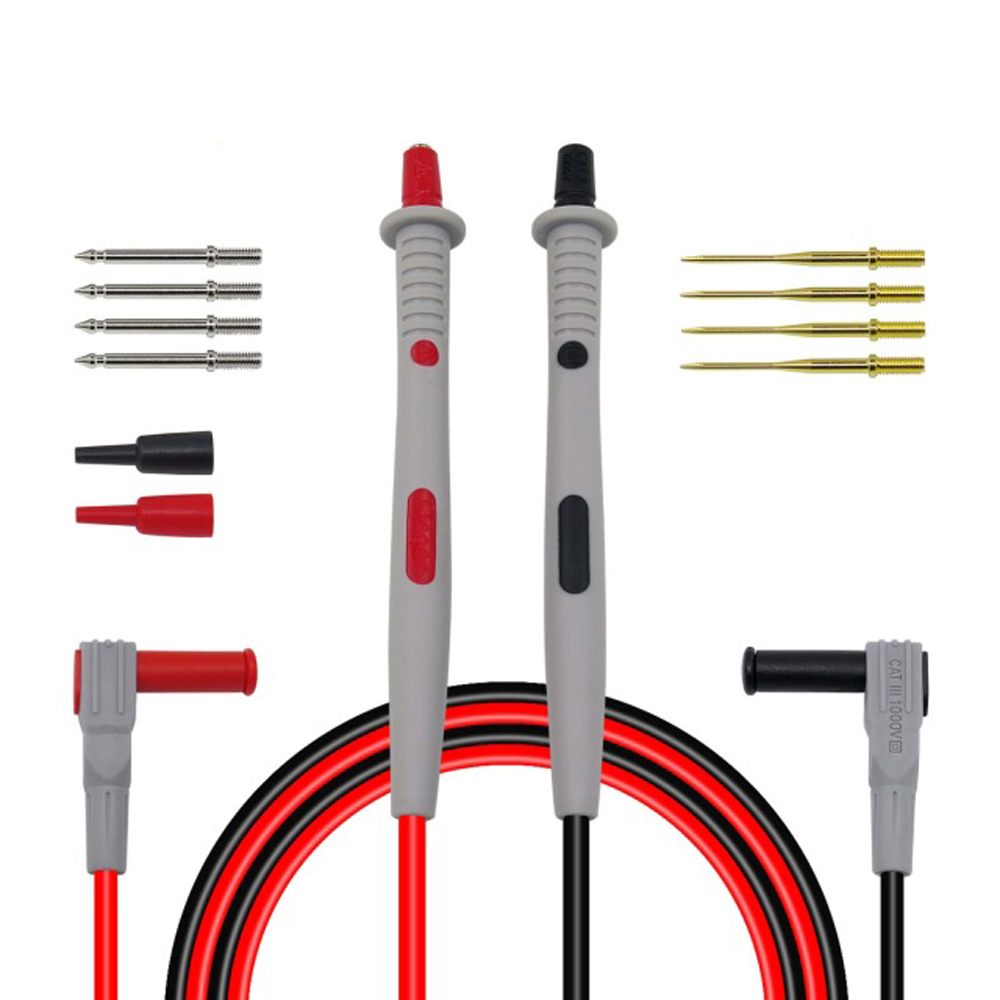 

Cleqee P1503 Multimeter Probes Replaceable Needles Test Leads Kits Probes for Digital Multimeter Feelers for Multimeter Wire Tips