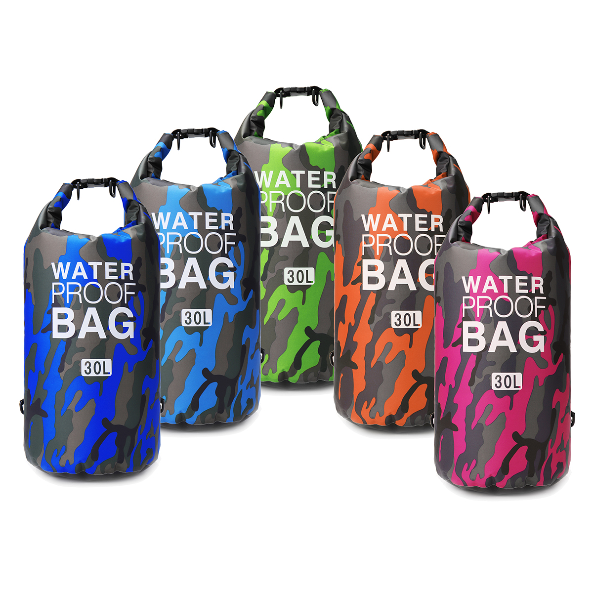 30L Outdoor Sports Waterproof Dry Bag Backpack Pouch For Floating Boating Kayaking Camping от Banggood WW