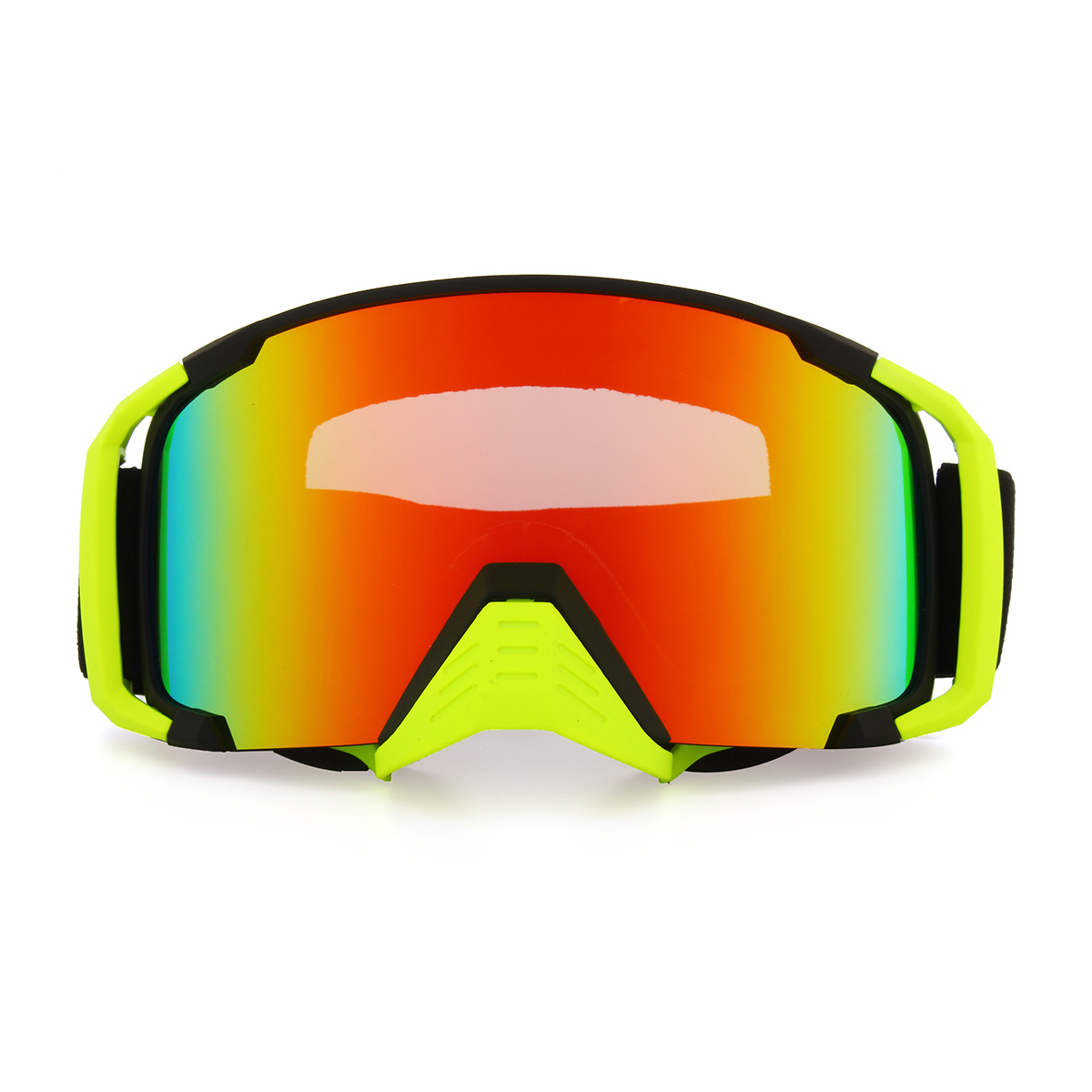 

Motorcycle Racing Anti Fog Goggles Dual Lens Outdooors Snowboard Ski Matte Black Frame