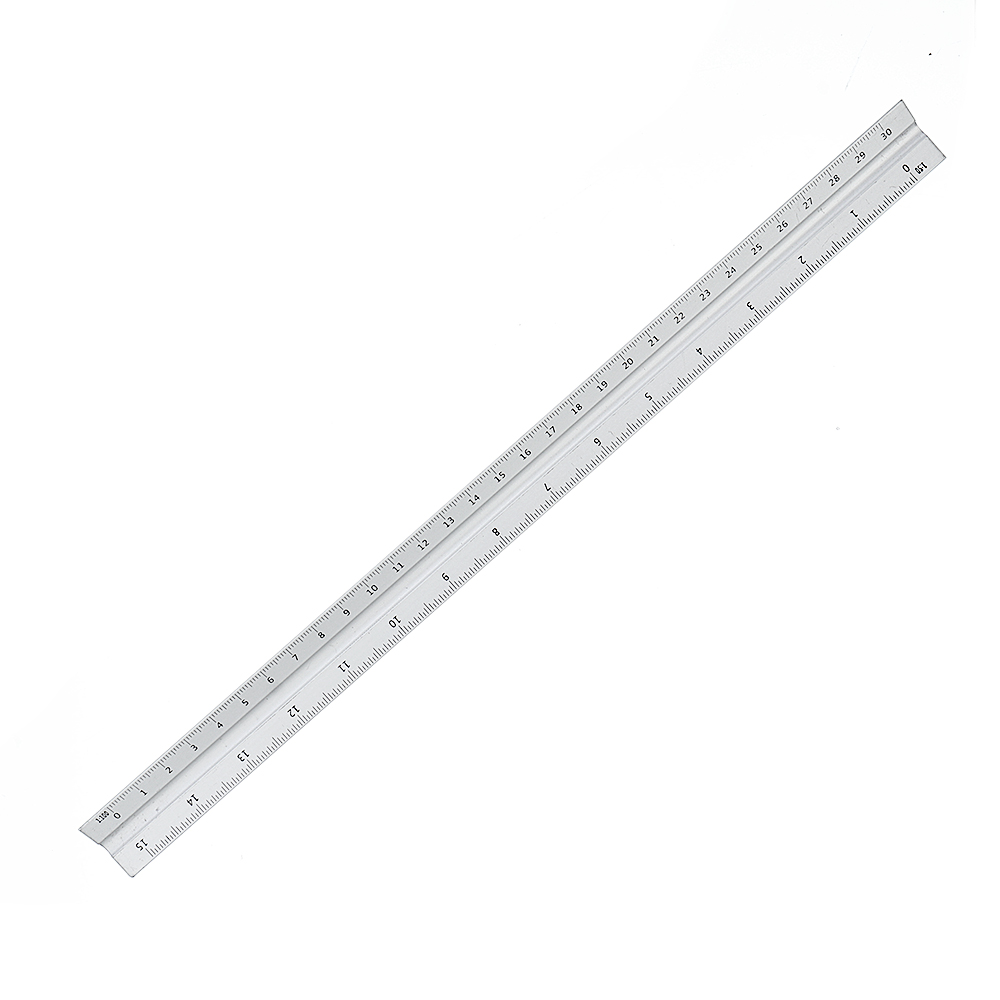 

300mm Aluminium Triangle Scale Angle Ruler Architect Engineer Technical Ruler Measuring Gauging Tool