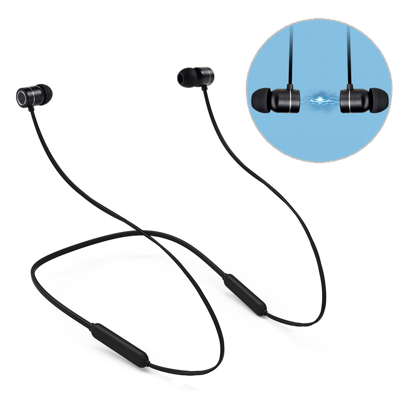 

Magnetic Adsorption Neckband Wireless bluetooth Earphone IPX5 Waterproof 3D Stereo Bass Headphone