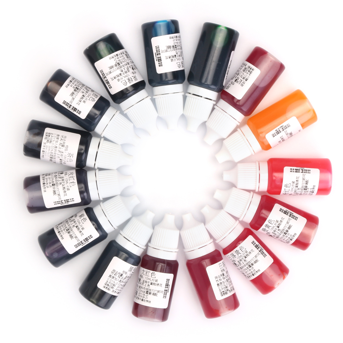 

15 Цвет Эпоксидная УФ-смола Окрашивающий краситель Цвет пигмента Цвет смешивания для DIY любителей