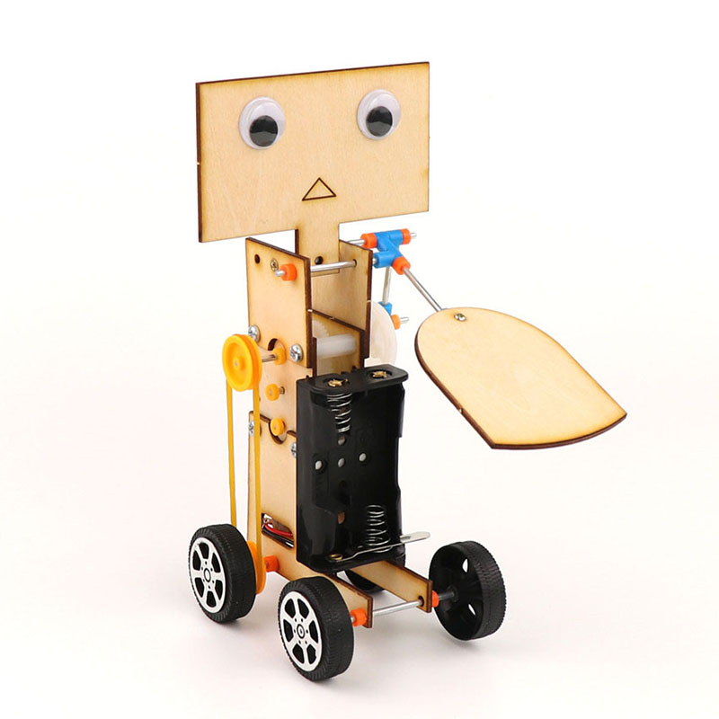 DIY Educational Electric Walking Swing Fan Robot Scientific Invention Toys 1