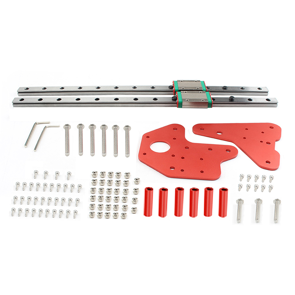 Dual Z-axis Linear Guide with Back Plate Kit for Ender-3/3S/PRo/CR-10 3D Printed Parts Accessories 5