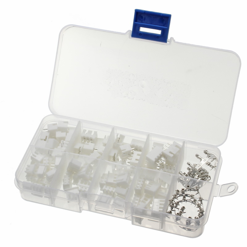 

150Pcs 2p 3p 4p 2.54mm Pitch Terminal / Housing / Pin Header Connector Wire Connectors Adaptor XH2P Kits With Box