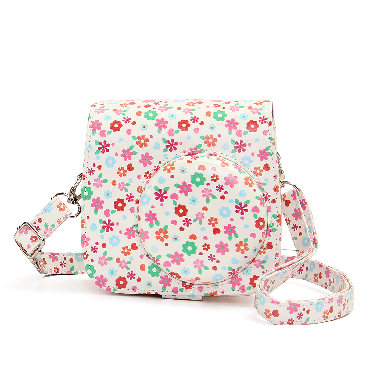 Find Flower PU Leather Camera Case Bag For Fujifilm Polaroid Instax Mini8 for Sale on Gipsybee.com with cryptocurrencies