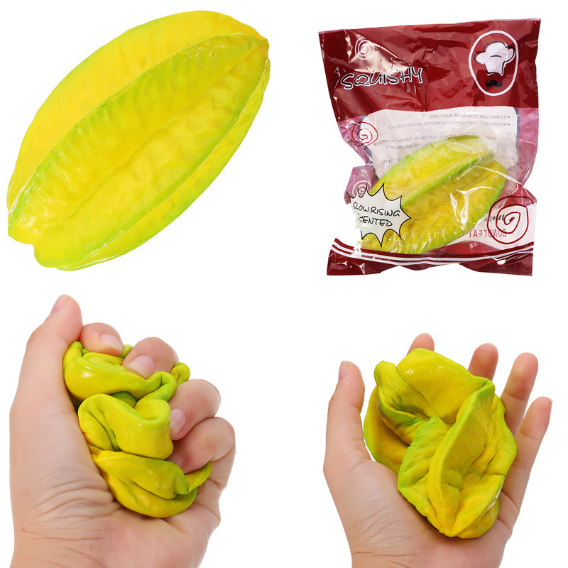

15CM Carambola Slow Rising Squishy Fruit With Packaging Collection Gift Soft Игрушка