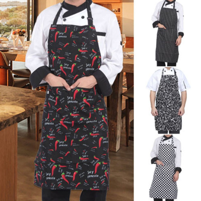 

Adjustable Hang Neck Chef Kitchen Apron Restaurant Baking Cooking Bib Dress