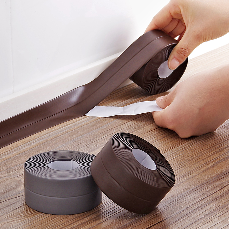 Honana 3.8mm Kitchen Bathroom Self Adhesive Wall Seal Ring Tape Waterproof Tape Mold Proof Edge Trim Tape Accessory 5