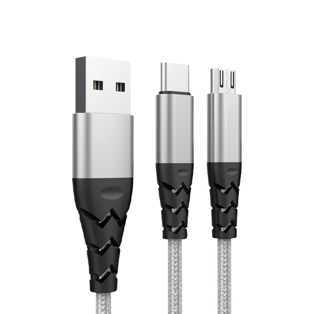 

Bakeey 2.4A Type C Micro USB Nylon Braided Fast Charging Data Cable For Xiaomi Mi8 Mi9 HUAWEI P30 Pocophone S9 S10 S10+