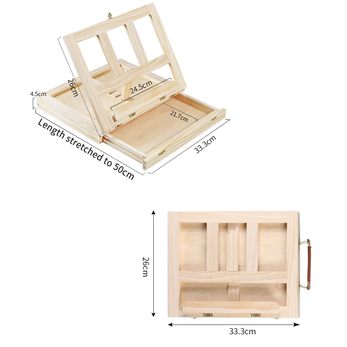 Artist Table Easel Art Drawing Painting Wood Sketching Box Board Desktop Home 12