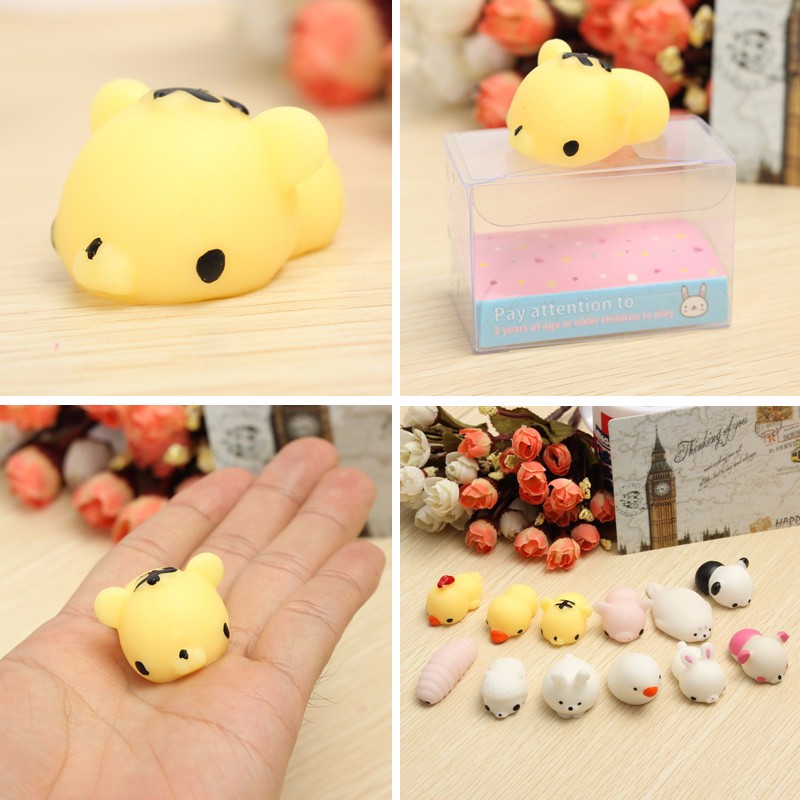 

Tiger Squishy Squeeze Cute Healing Toy 4*3*2.5cm Kawaii Collection Stress Reliever Gift Decor