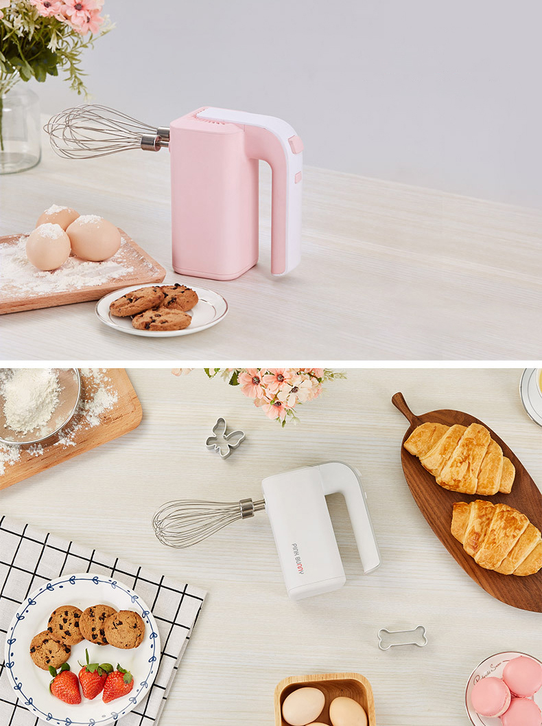 PINK BUNNY PB-8812 Kitchen 30W Electric Wireless Egg Beater Household Portable Mini Egg Cream Bread Baking Mixer 17