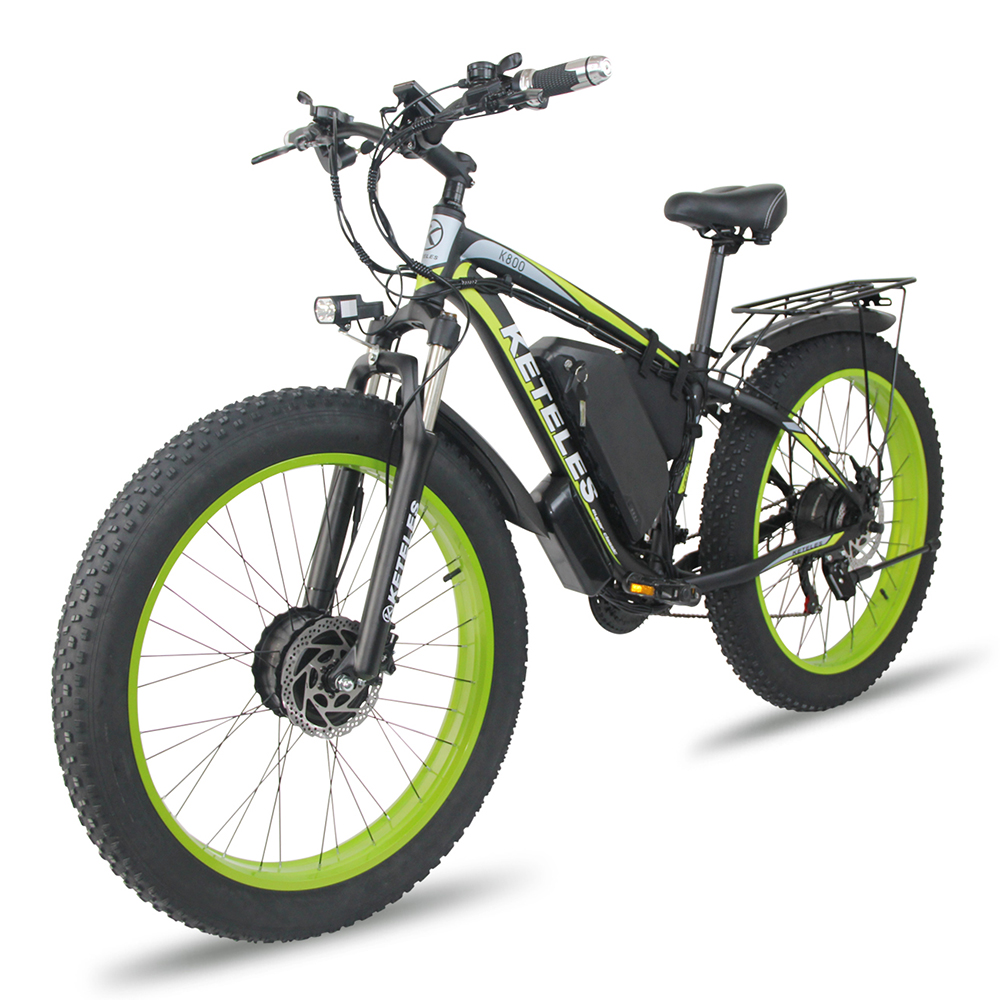Find [EU DIRECT] KETELES K800 1000W*2 48V 23Ah Electric Bicycle Dual Motor 26*4.0 Fat Inch Tire 70km Mileage Range 200kg Max Load Electric Bike for Sale on Gipsybee.com with cryptocurrencies