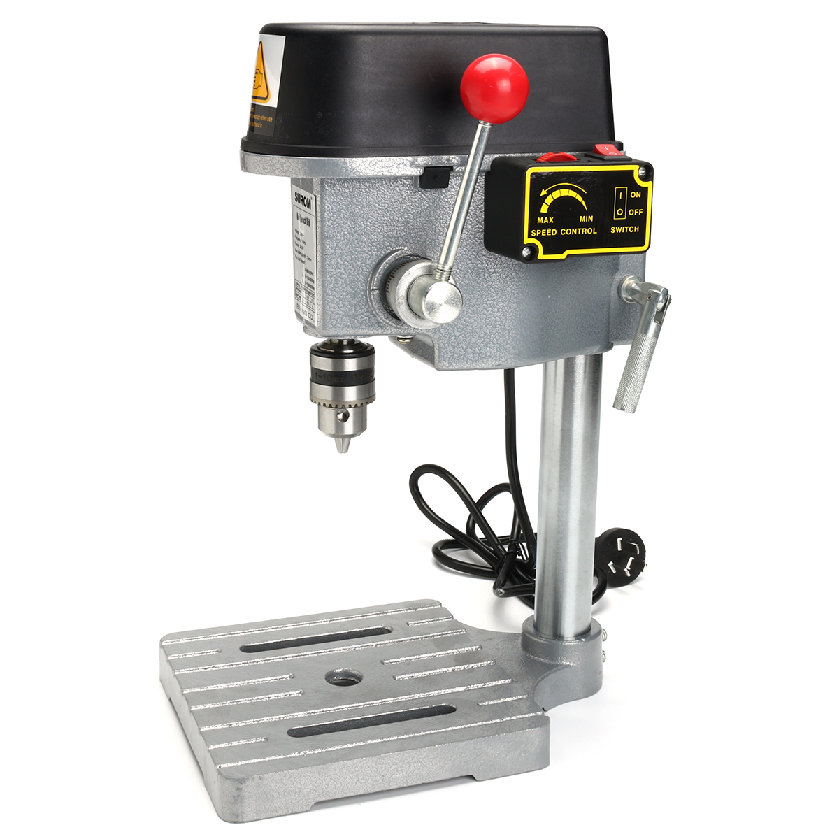 

Raitool™ 340W Mini Benchtop Drill Press Compact Drill Wood Drilling Machine Bench Tool 1-10mm