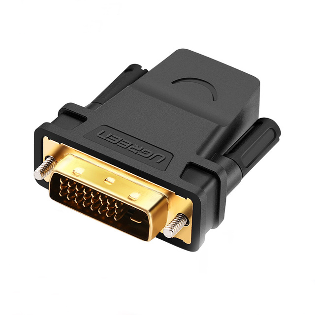 

Ugreen 20124 HDMI Female to DVI 24+1 Male Adapter 1080P HDTV Converter DVI Connector for PC PS3 Projector TV Box
