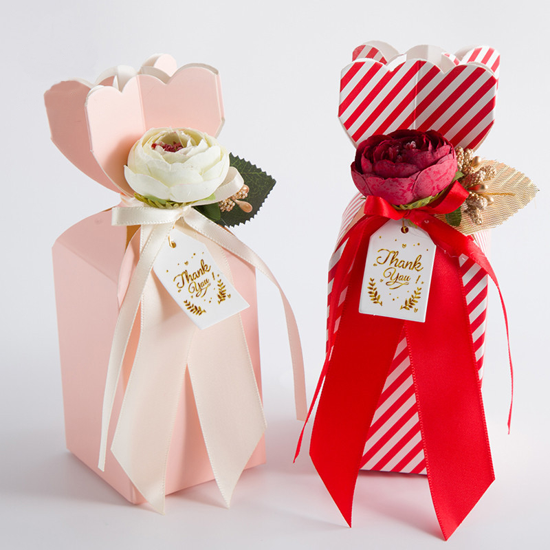 

Creative Wedding Party Supplies Vase Candy Box European Wedding Favors Gifts Case