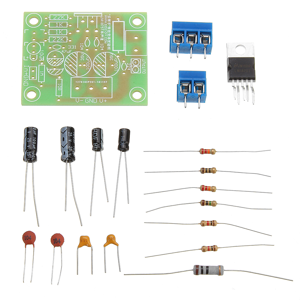 

5pcs DIY LM1875T Single Channel Fever Grade HIFI Power Amplifier Board Speaker Kit