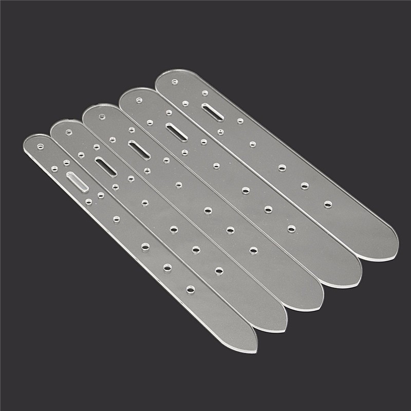 

5 pcs Practical Head Buckle Belt Leather Crafts Acrylic Boletus End Models Stencil Tool Set for DIY Handmade Accessories