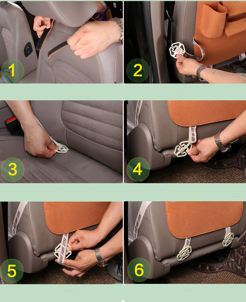 Auto Car Seat Storage Bag Hanger Car Seat Cover Organizer Sac de stockage de véhicule multifonction
