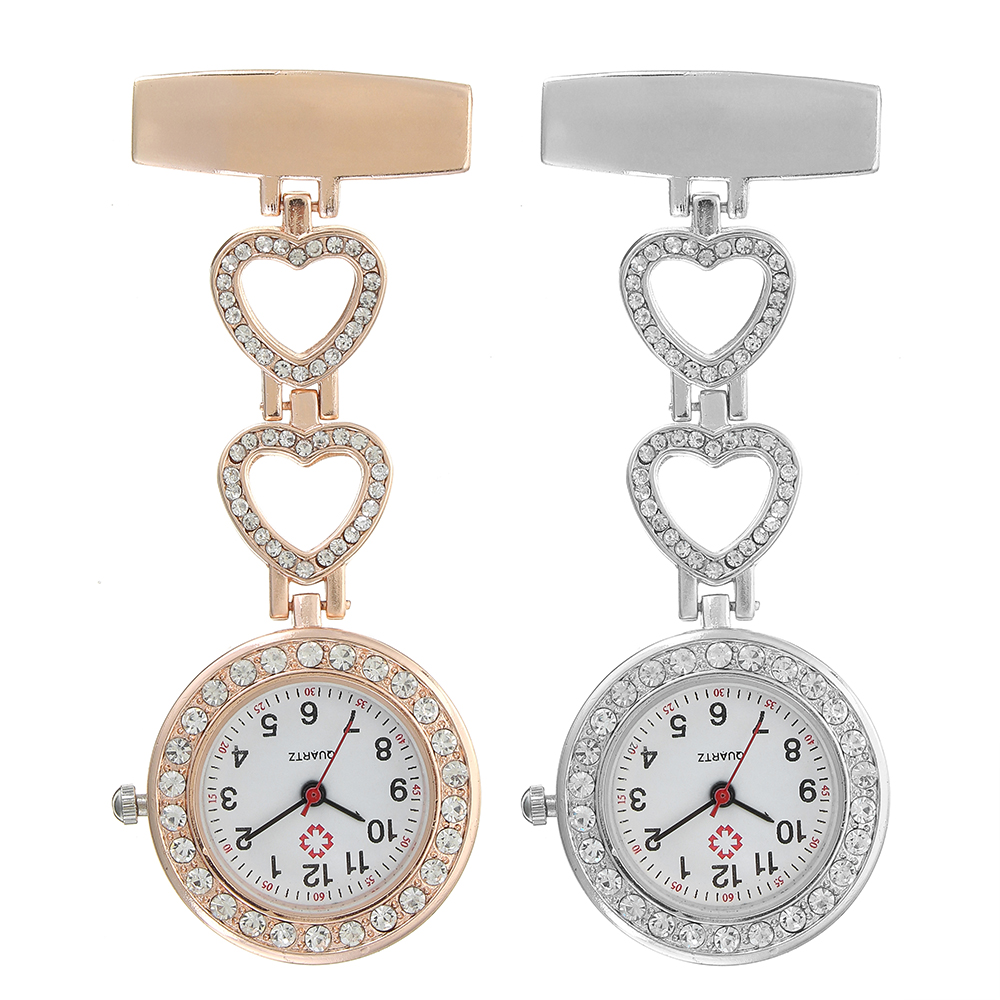

Luxury Stainless Steel Crystal Heart Dial Quartz Watches