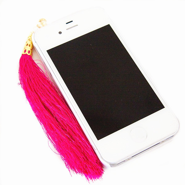 

Fashionable Vintage Style Cotton Threads Made Tassels Plug 3.5mm Dust Plug For iPhone Samsung Xiaomi