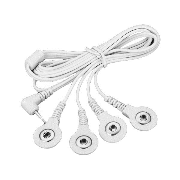

4 In 1 4 Heads Type Wire Digital Therapy Massager Electrode Wires Cable