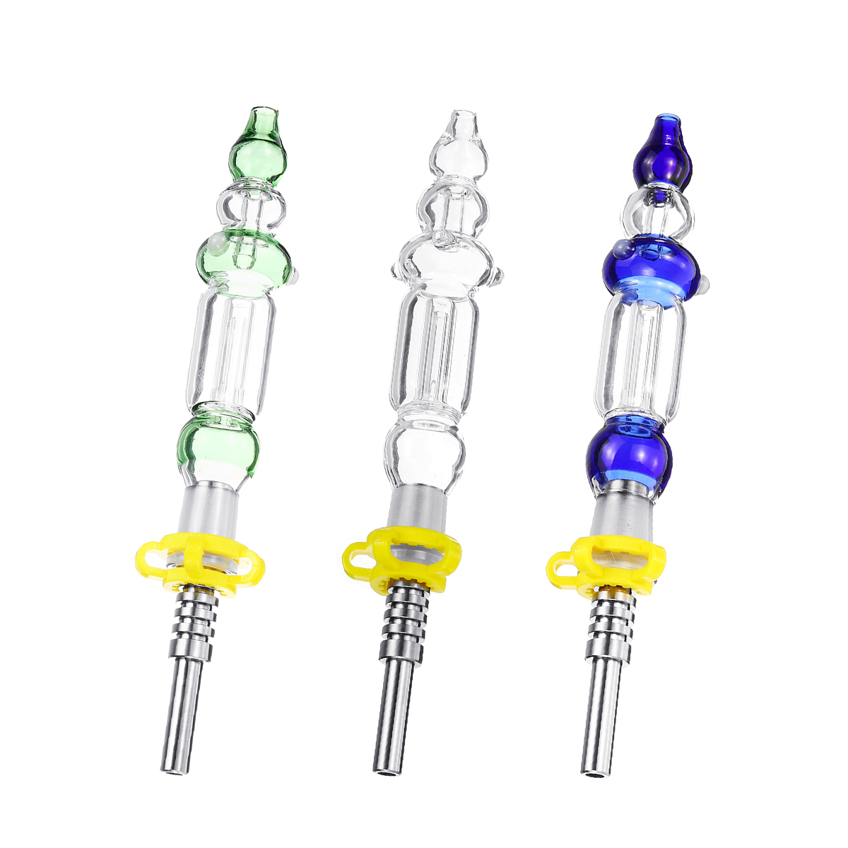 

Fashion White Nectar Collector Full Set Glass Accessories 10mm/14mm Caliber