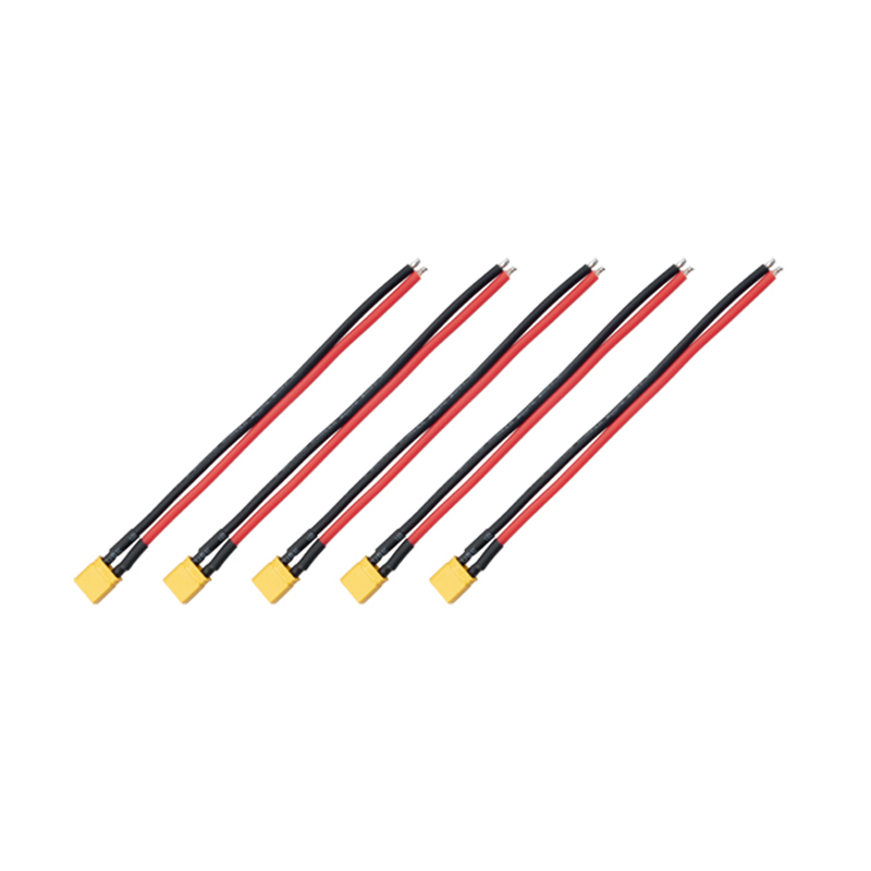 

5PCS RJXHOBBY XT30 Plug Male Connector with 150mm 16AWG Silicone Wire for RC Drone FPV Racing