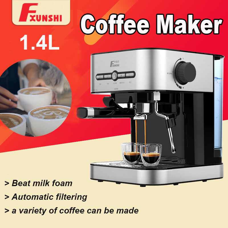 FXUNSHI MD-2009 1.4L 950W Semiautomatic Espresso Milk Bubble Maker Italian Coffee Machine (BS) 86