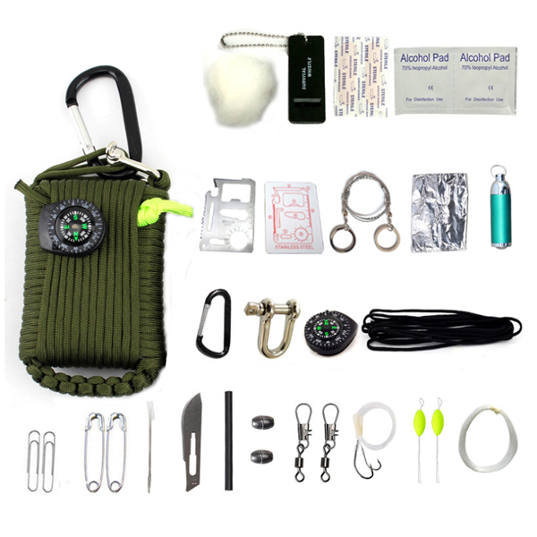 

IPRee® 24 In 1 EDC Multi Tools Kit Outdoor Tactical Camping Survival Emergency Bag